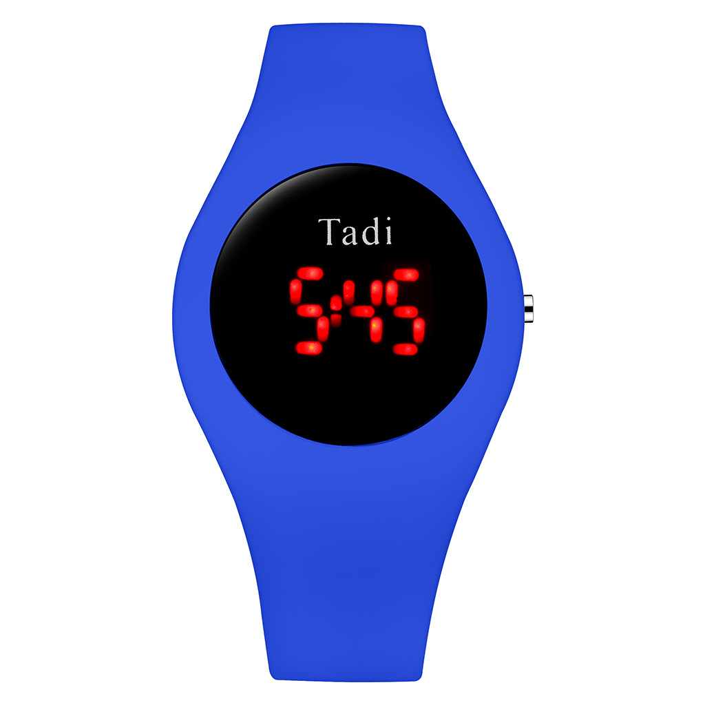 Tadi brand fashionable silicone student quartz watches, AliExpress best-selling silicone bright screen digital watches wholesale pic 11