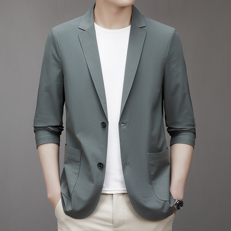 衬衫短袖男夏季新款抖快热卖轻商务中年短袖衬衫翻领修身休闲短袖详情3