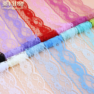 34色现货花边 电商爆款4.5CM无弹蕾丝花边 米字蕾丝边diy服装辅料详情7
