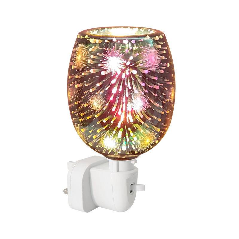 3D Glass aromatherapy wax melting lamp Night light, fresh air, home aromatherapy creative flameless electric wax melting device pic 7