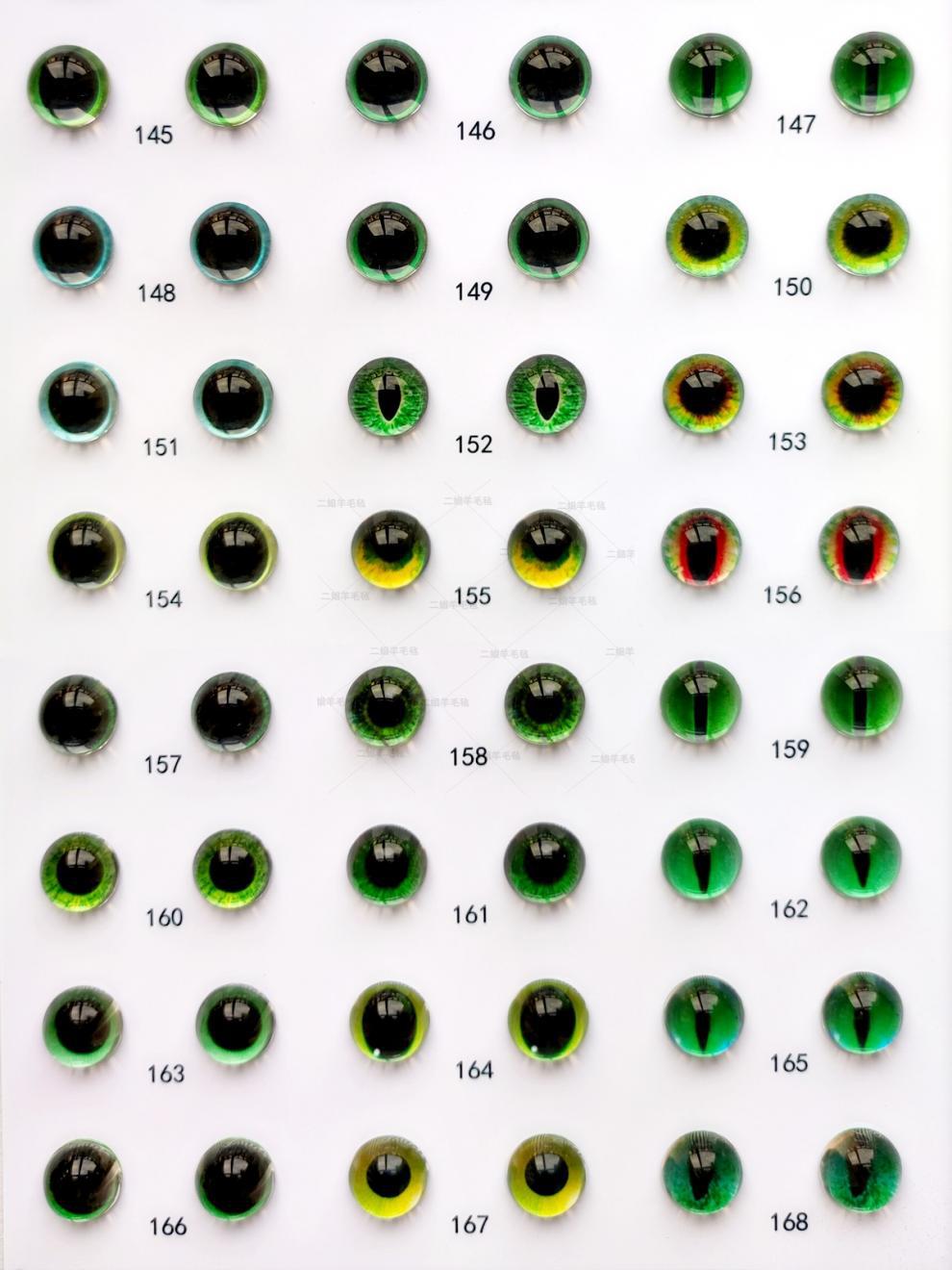 手工猫眼龙号人偶配件扭扭眼睛动物玩偶蓝色96羊毛毡眼珠diy73详情12