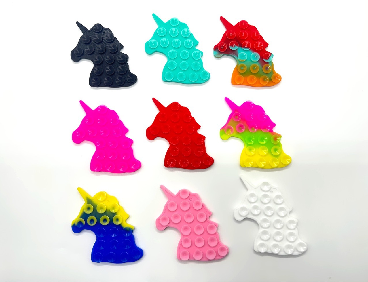 硅胶独角兽双面吸盘手机平板防滑硅胶吸盘多功能独角兽双面吸盘详情3