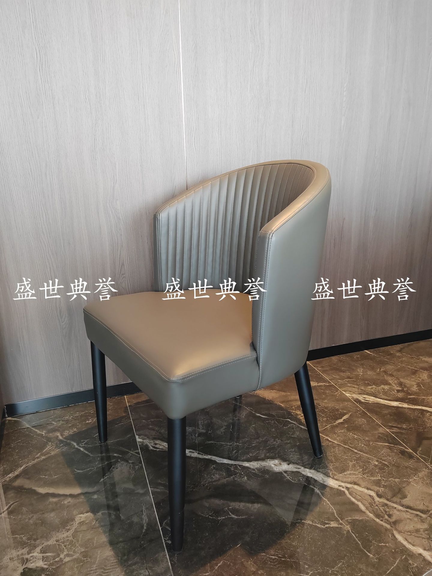 Foshan manufacturer wholesale light luxury dining tables and chairs, seafood Zizi electric tables and chairs, hotel private rooms, simple and modern soft-padded chairs pic 3