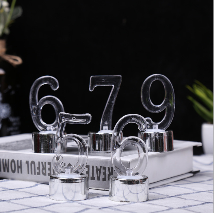 2020 New and Unique LED electronic birthday Digital Candle Lamps, creative and eco-friendly gifts, Party decoration customization and wholesale pic 2