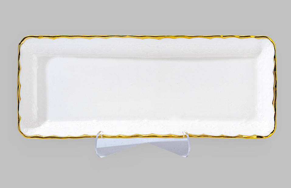 Wholesale of light luxury ceramic tableware sets, high-end gold-plated plates with gold edges pic 15