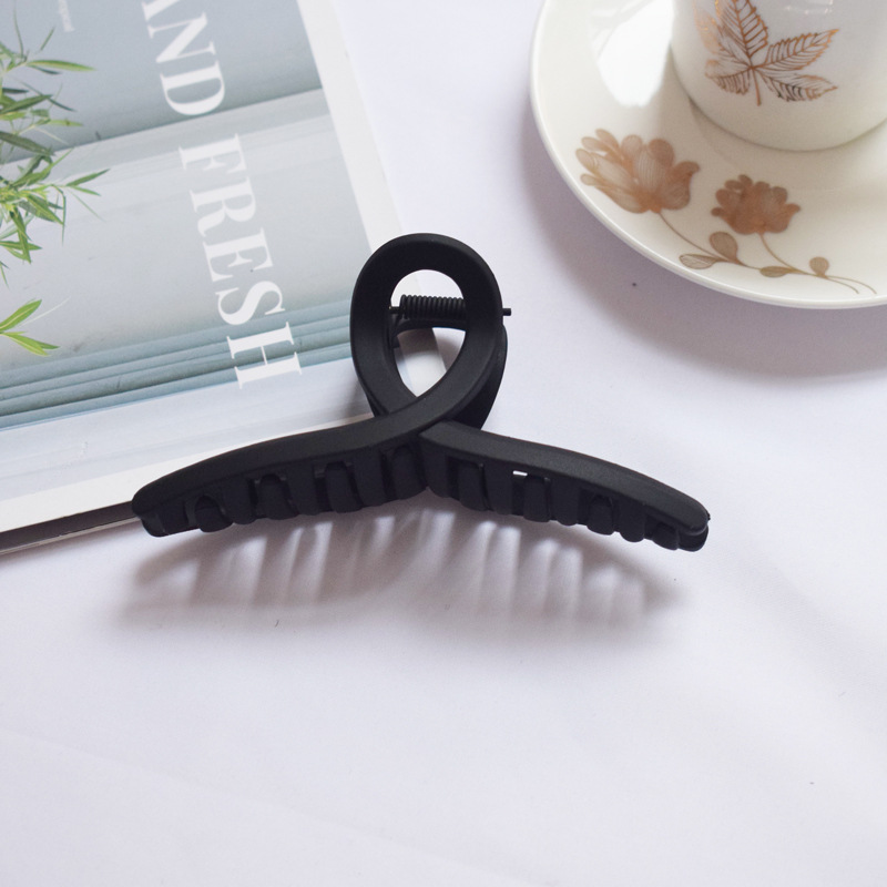 复古亚克力发夹盘发抓夹大号简约磨砂发卡女韩版后脑勺鲨鱼夹发抓详情29