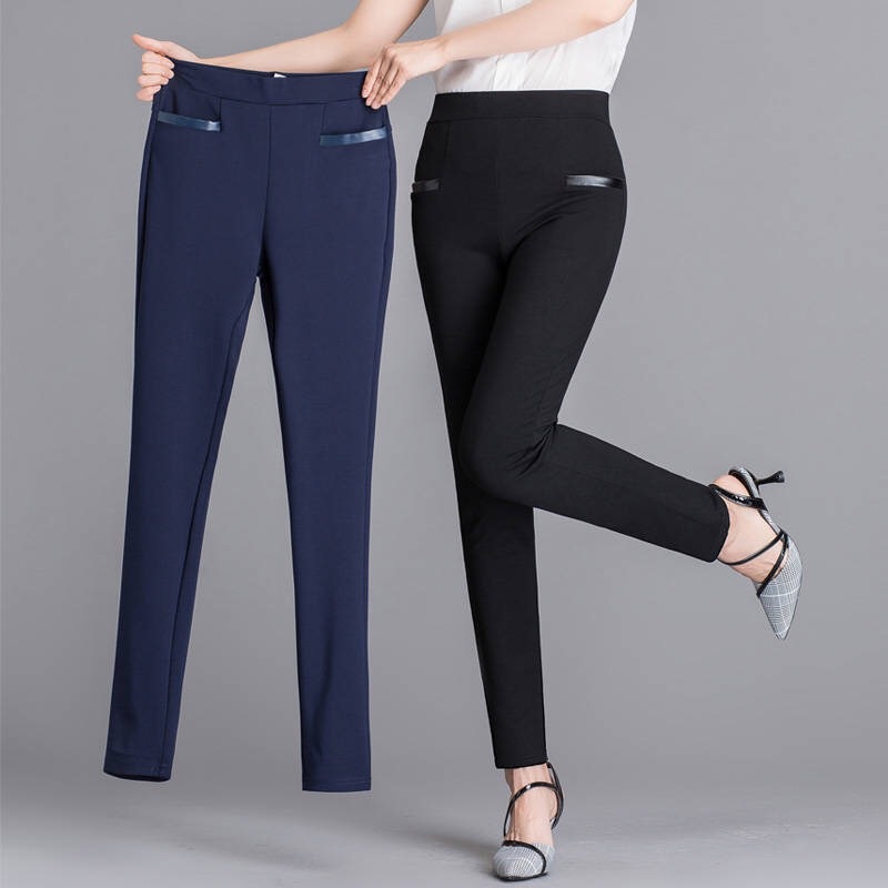 Autumn wide-leg pants for women, spring and autumn pleated laid-back style floor-length pants, casual pants, loose and long pants pic 1