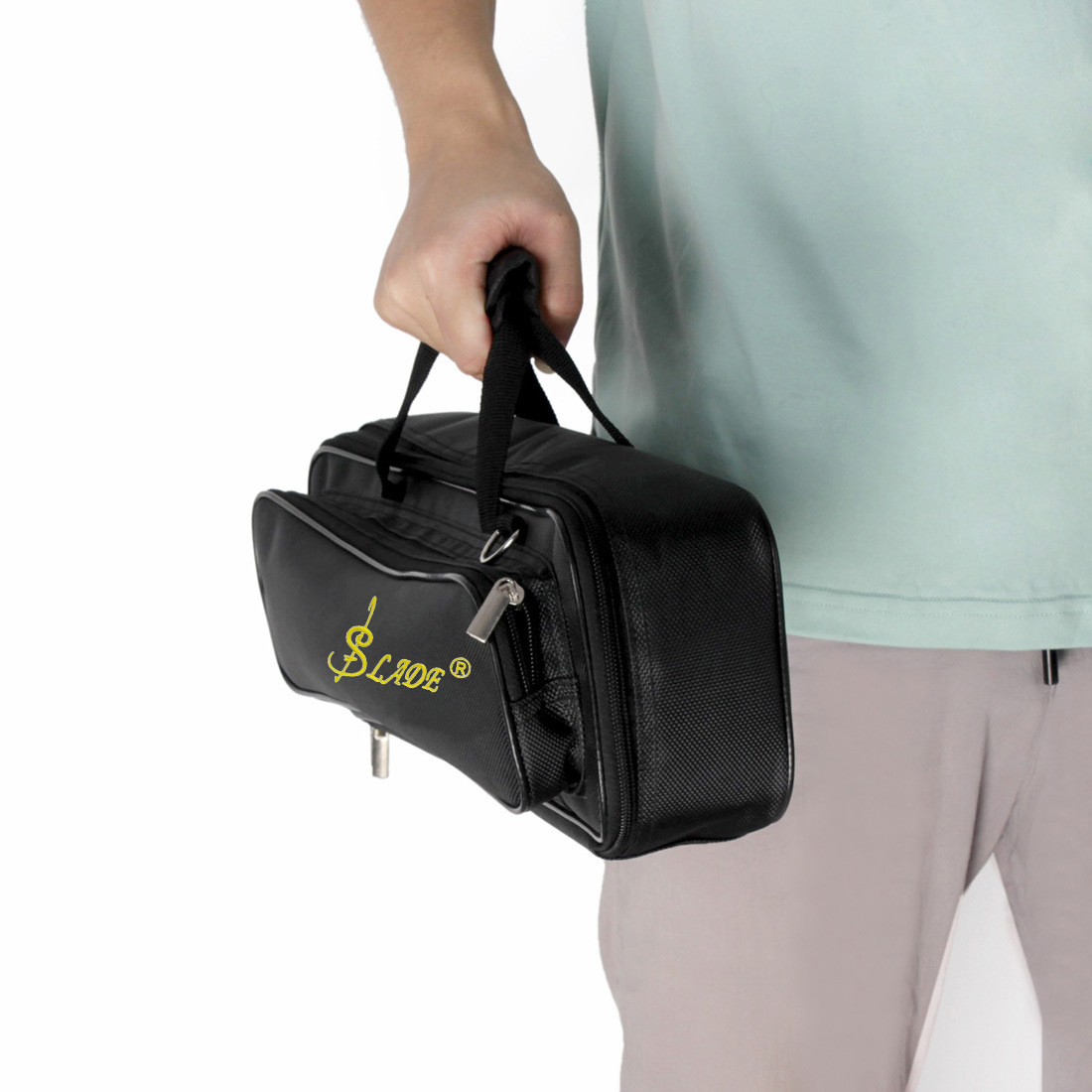 16孔17孔长笛包牛津布加棉加厚长笛袋可手提肩背长笛收纳包乐器包详情4