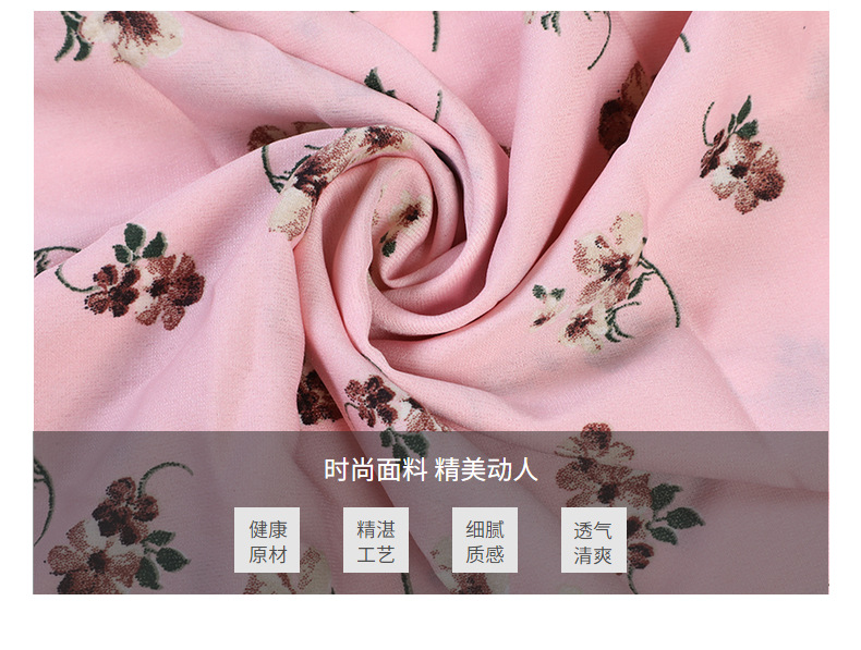 Korean silk printed fabric, Hanfu ancient costume printed fabric, fashionable clothing dress, floral print fabric pic 11