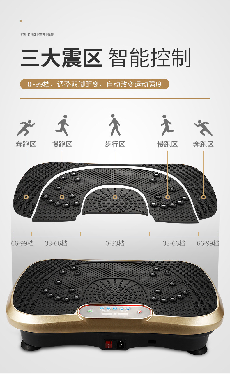 Vibration fat-reducing shaking machine, fat-shaking machine in stock, wholesale standing fitness exercise body shaping machine pic 9