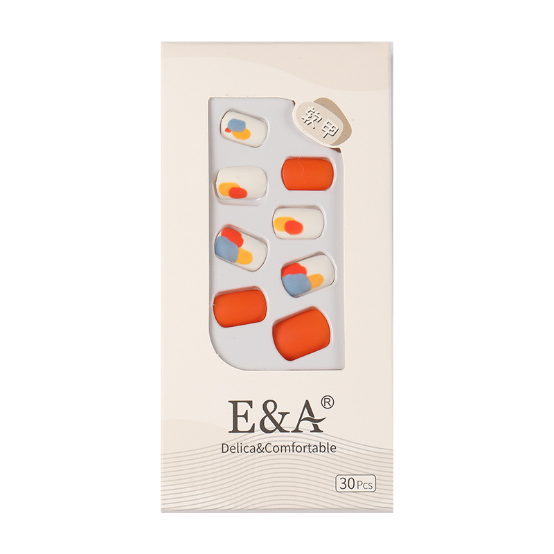 Wearable nail art pieces, finished products, hand-painted nail patches, air soft nail nails, short styles, wholesale in stock, exclusively for export pic 13