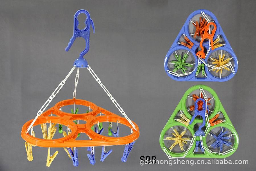 24夹三角形晒架24头内衣袜子毛巾晾晒架 日用品详情1