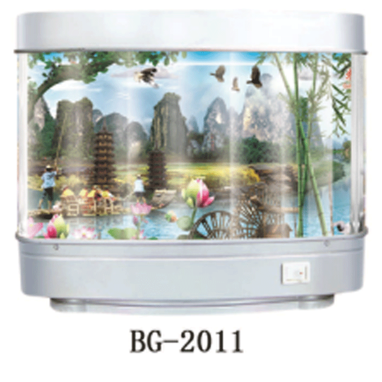 Mini electronic aquarium light fish tank landscape creative plug-in fish tank sea view light fish painting Light fish artist home decoration pic 11