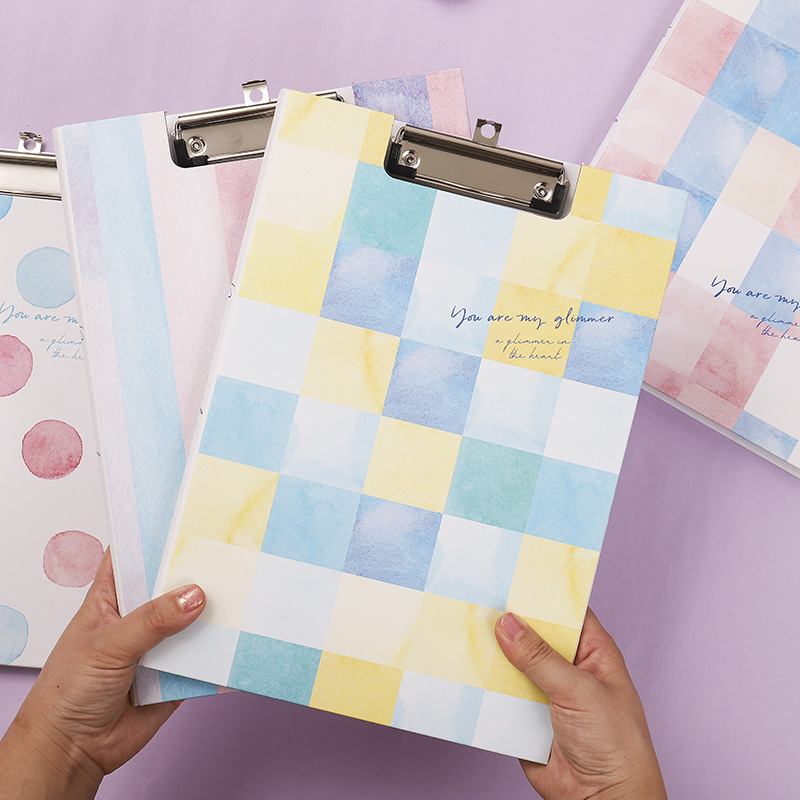 新款卡通A4板夹文件夹学生考试垫板资料ins高颜值文件夹办公文具详情7