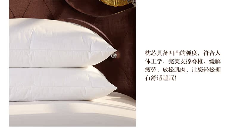 Shefan white goose down pillow core, three-layer craft down pillow core from a five-star hotel pic 17