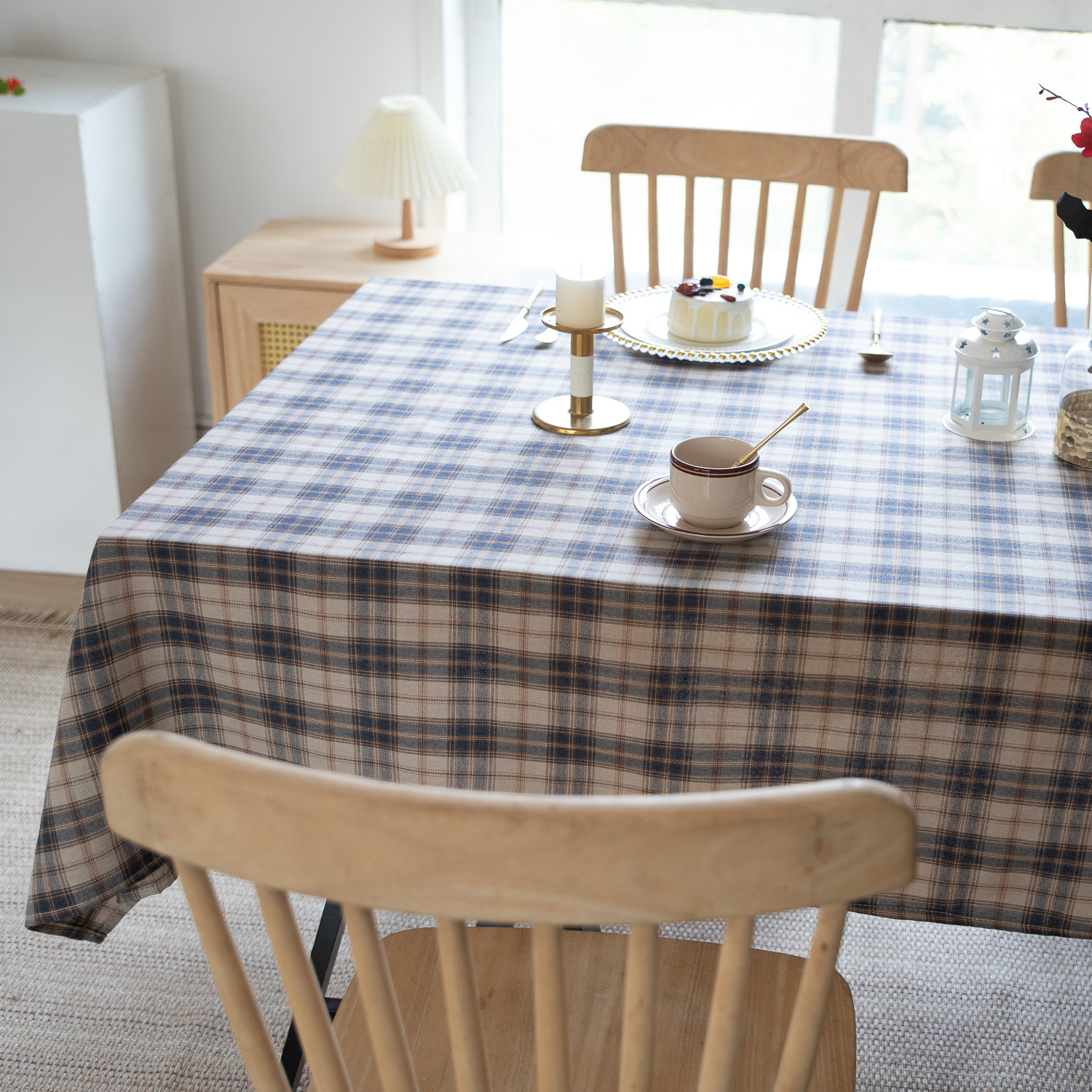 American green checkered table fabric Christmas Day Amazon rectangular atmosphere decoration tablecloth manufacturer, South Korea pic 41