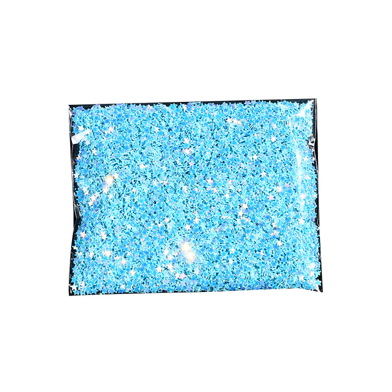 Handmade DIY glitter, laser silver nail polish, sequins, gold onion powder, little star laser PET sequin jewelry manufacturer wholesale pic 5