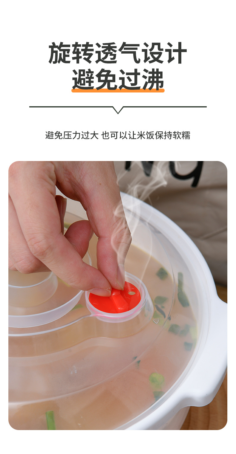 厂家批发】家用加厚塑料汤碗冬季保温菜罩白色收纳防尘多层食物罩详情10