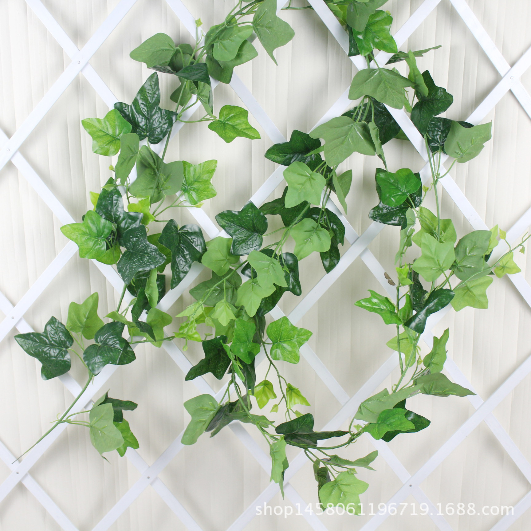 Simulated rubber, green ivy leaves, simulated vine, artificial leaves wholesale, artificial flowers for ceiling decoration, green vine, simulated climbing ivy pic 22