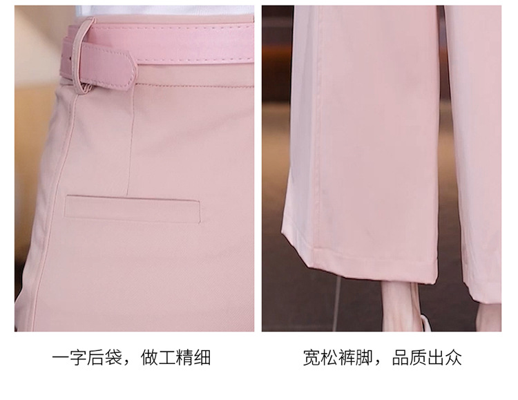天丝棉九分裤女2024夏季新款高腰显瘦休闲裤直筒宽松西装阔腿裤子详情9