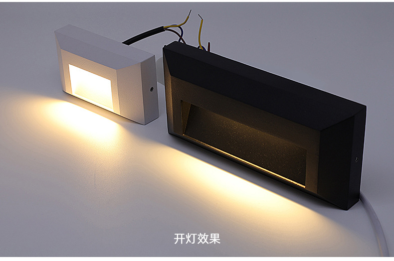Exposed floor lamps, human-sensing step lamps, outdoor waterproof corner lamps, entrance door wall lamps, and stair tread lamps pic 3