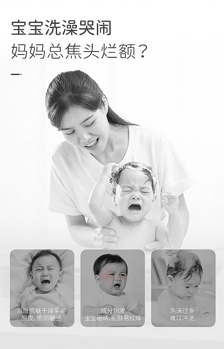 戴可思蓝胖子金盏花沐浴露婴儿二合一新生儿童宝宝洗发沐浴露详情2