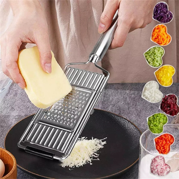 The new multi-functional vegetable cutter, three-in-one grater, grater, slicer and stainless steel grater are selling well across borders pic 8