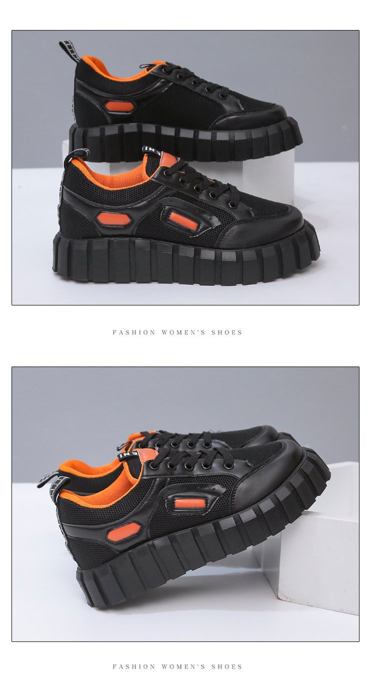 跨境外贸大码2021秋季新款街头时尚潮流圆头厚底女式休闲板鞋单鞋详情24