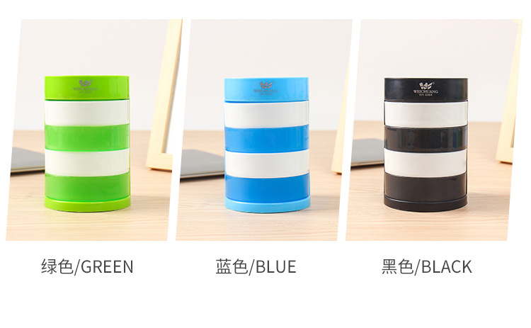 Wholesale of multi-functional pen holders, multi-layer circular plastic office desktop ornaments, fashionable and simple large-capacity storage boxes pic 26