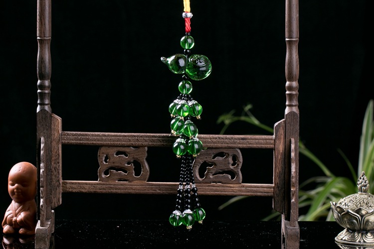 Wholesale of car pendants, crystal gourds, car hangers, engraved Fulu car ornaments pic 37