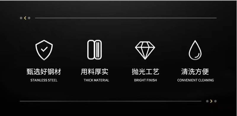 不锈钢厨具套装批发家用锅铲木柄烹饪厨房四件套漏勺炒铲厨乐系列详情4