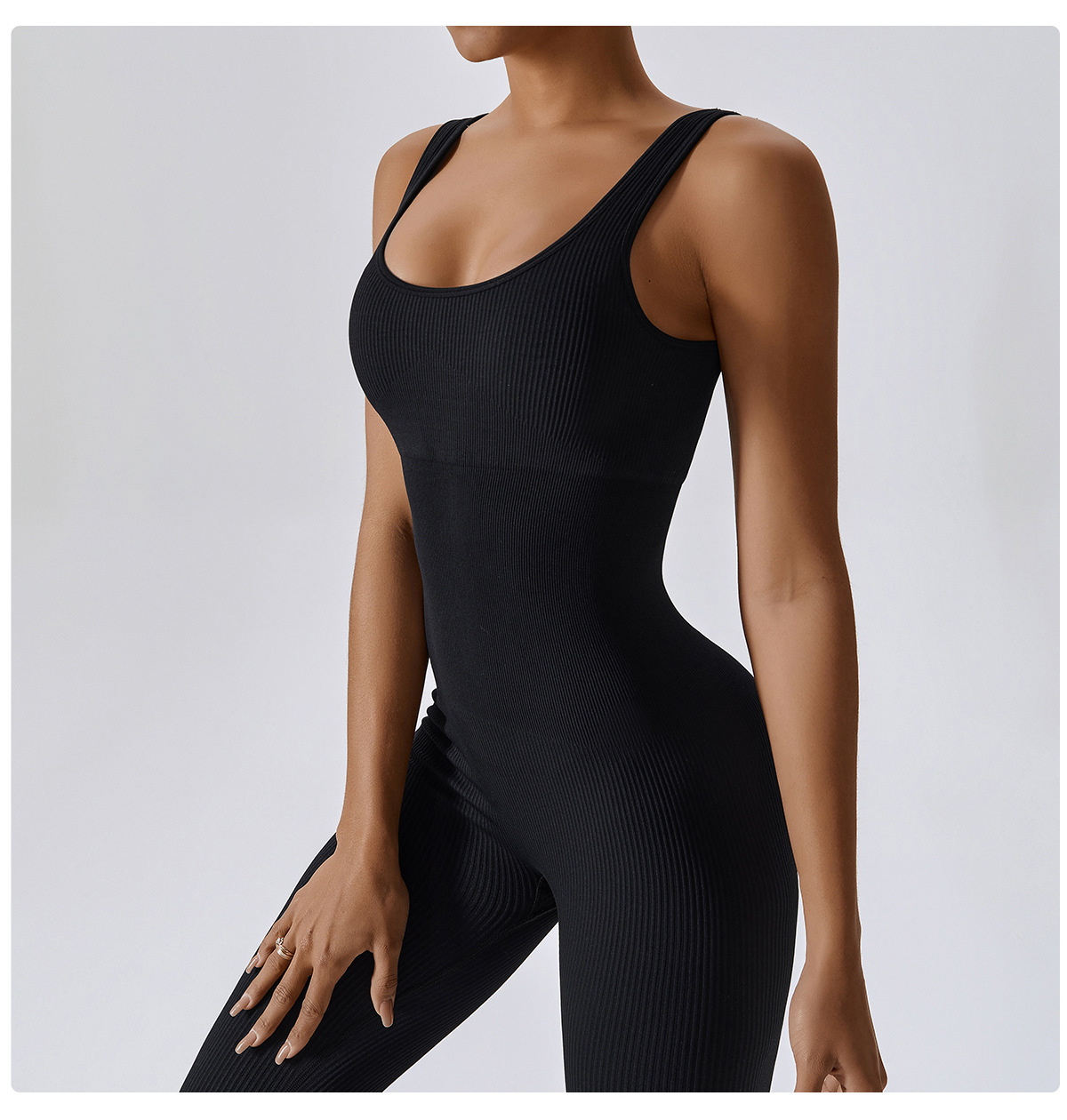 Spring European and American seamless one-piece yoga dress, dance belly tightening and body shaping exercise elastic tight one-piece dress 6848 pic 46