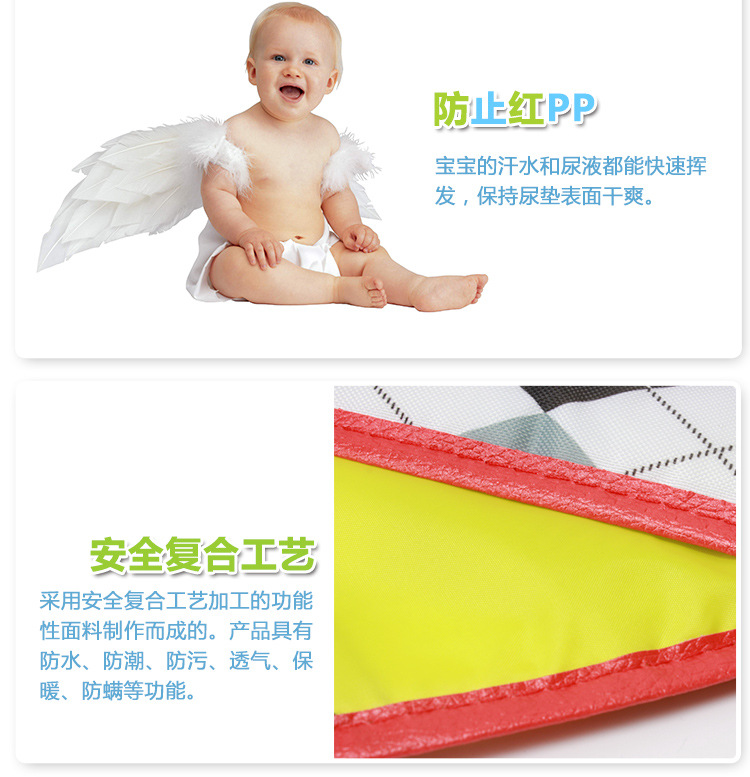 Baby diaper pad, portable pad for both boys and girls, foldable waterproof urine separator pad for protection pic 4