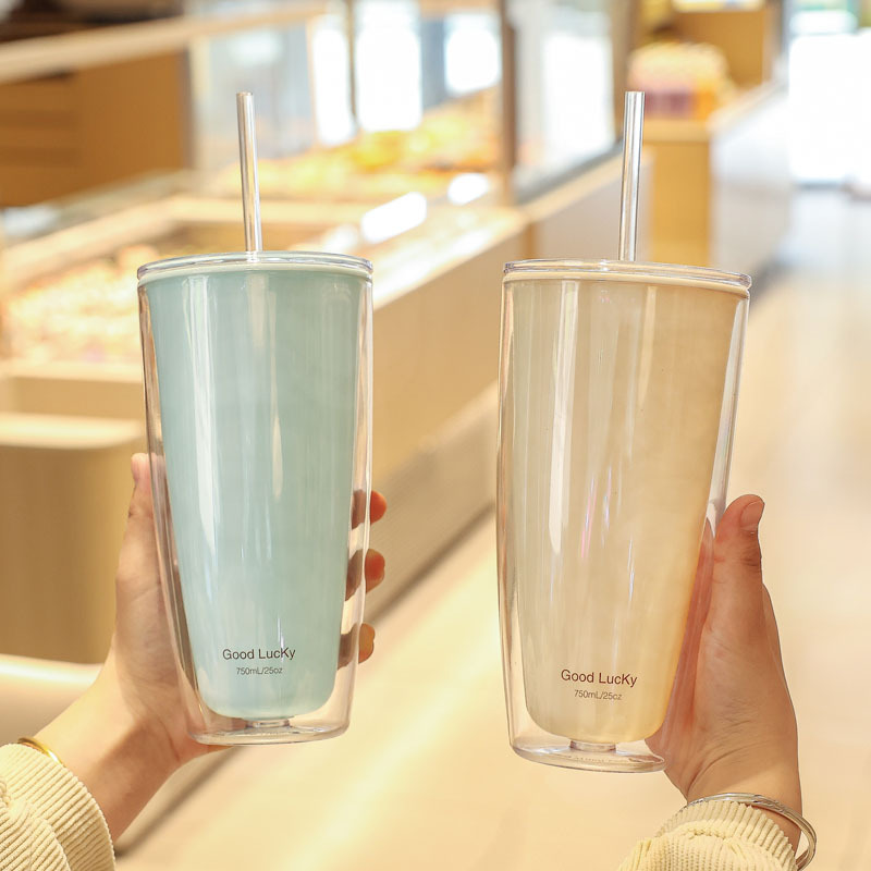 便携家用办公大容量夏季高颜值吸管水杯女童学生夏天可爱塑料水杯详情7