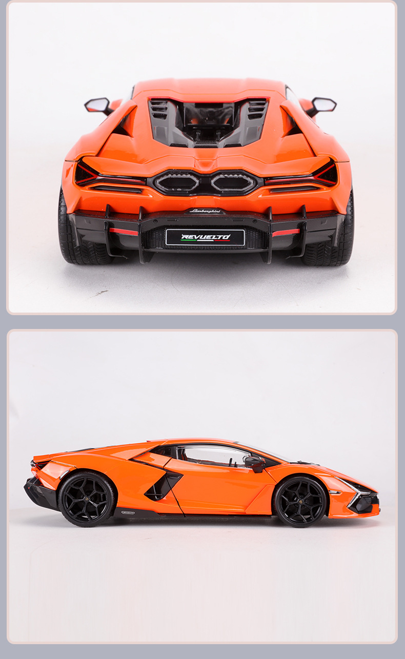 美驰图1:18兰博Revuelto雷文顿合金车模摆件金属汽车模型男孩礼物详情8