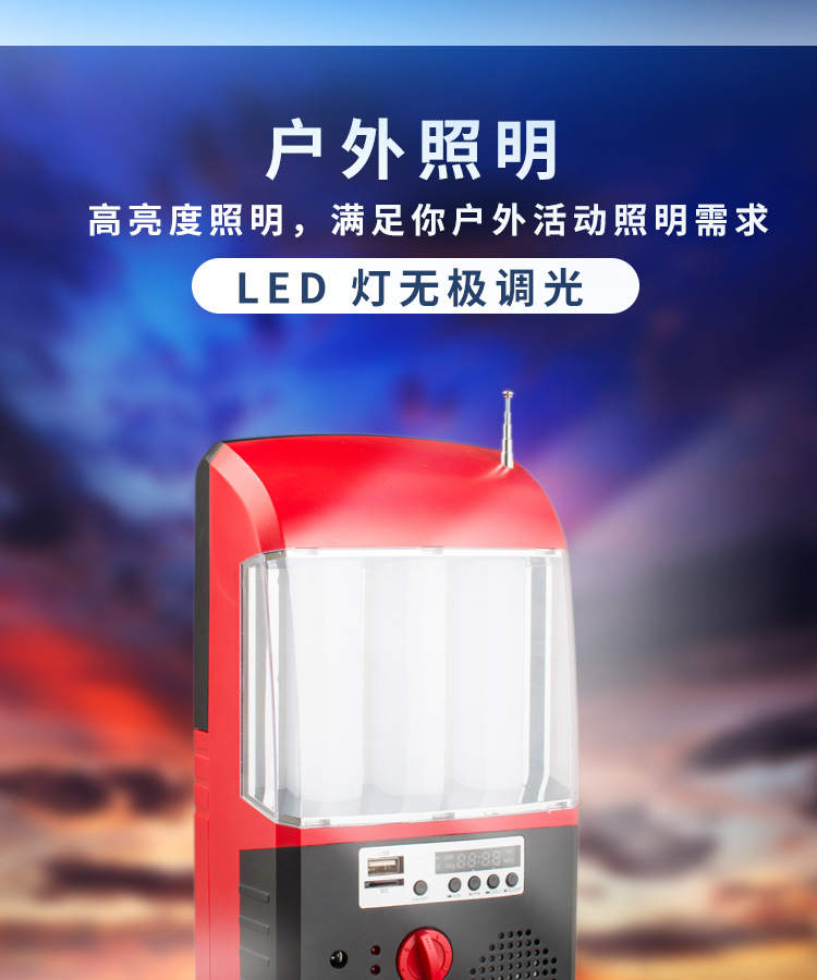 Factory direct sales of solar power generation systems, household small portable DC energy storage charging lighting generators pic 6