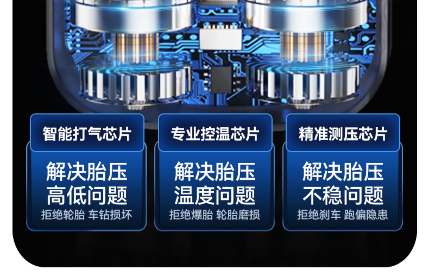 车载充气泵 汽车便携式无线打气泵电动轿车用轮胎打气筒跨境专供详情23