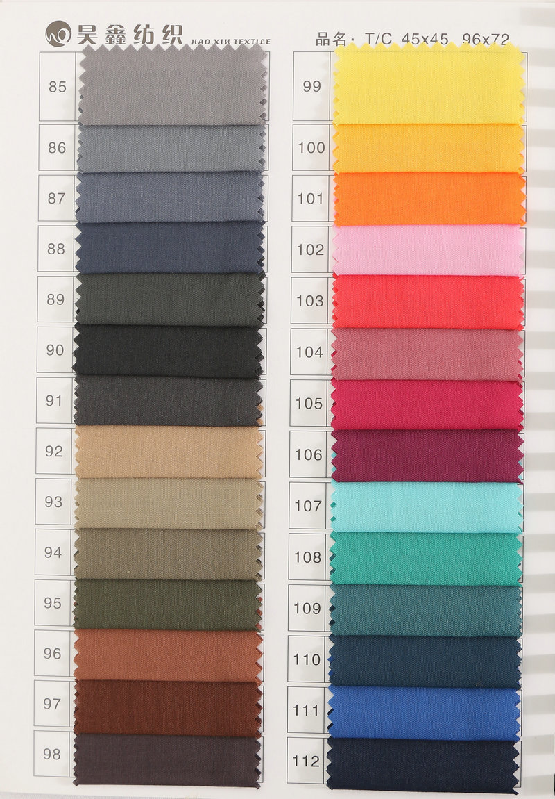 Wholesale TC plain weave polyester-cotton fabric 96*72 woven shirt pocket fabric, fashionable and accurate lining fabric pic 26