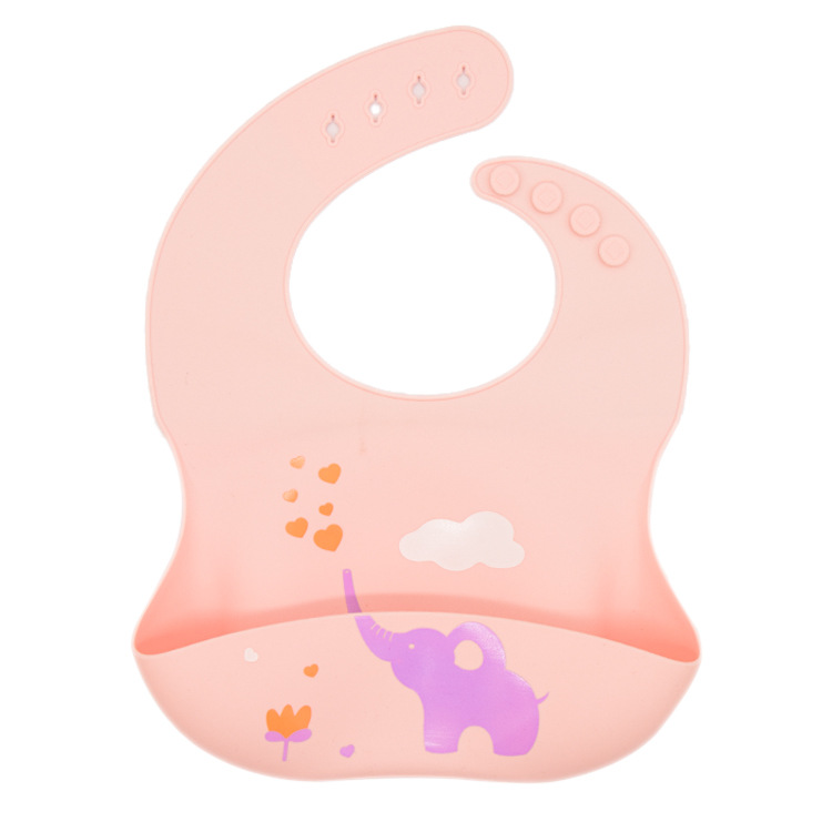 3D New animal cartoon series silicone bibs, baby food bibs, waterproof silicone bibs for babies to eat pic 10