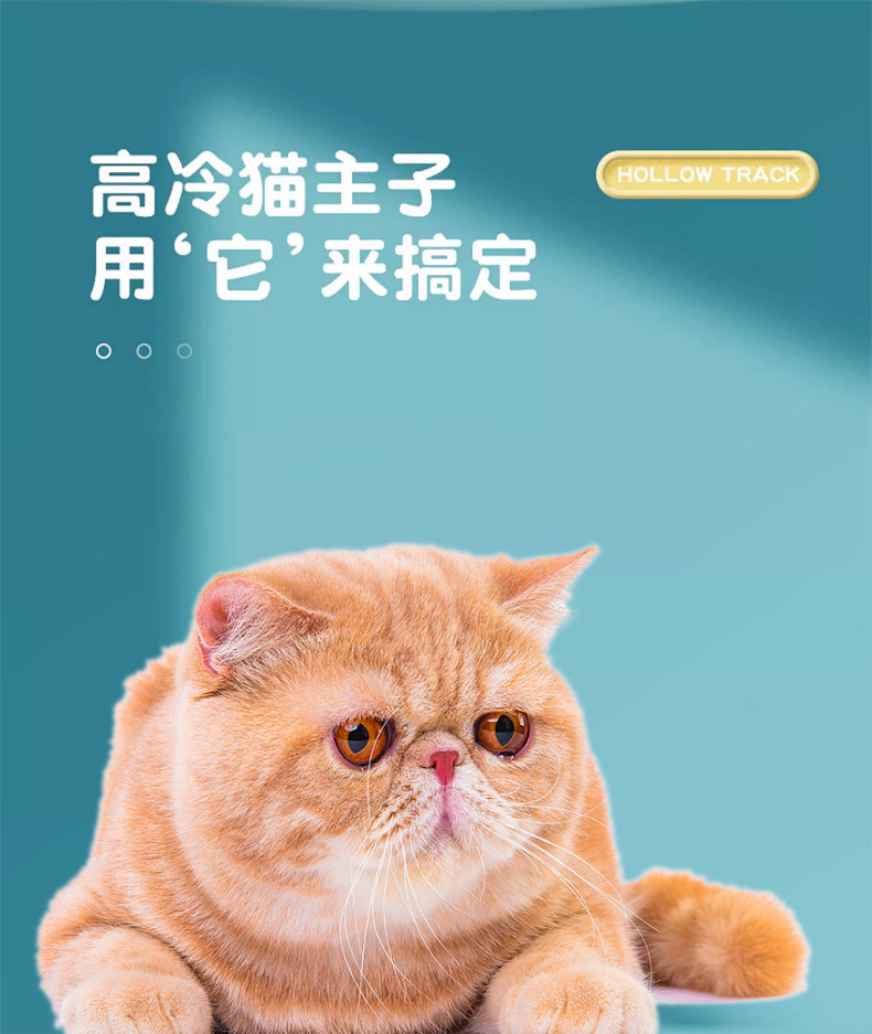 跨境批发宠物滚滚球智能猫咪溜溜球新款耐咬解闷逗猫玩具球详情14