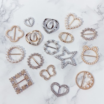 韩版百搭T恤衣角打结神器收腰 围巾丝巾扣厂家现货两用服装配饰详情1