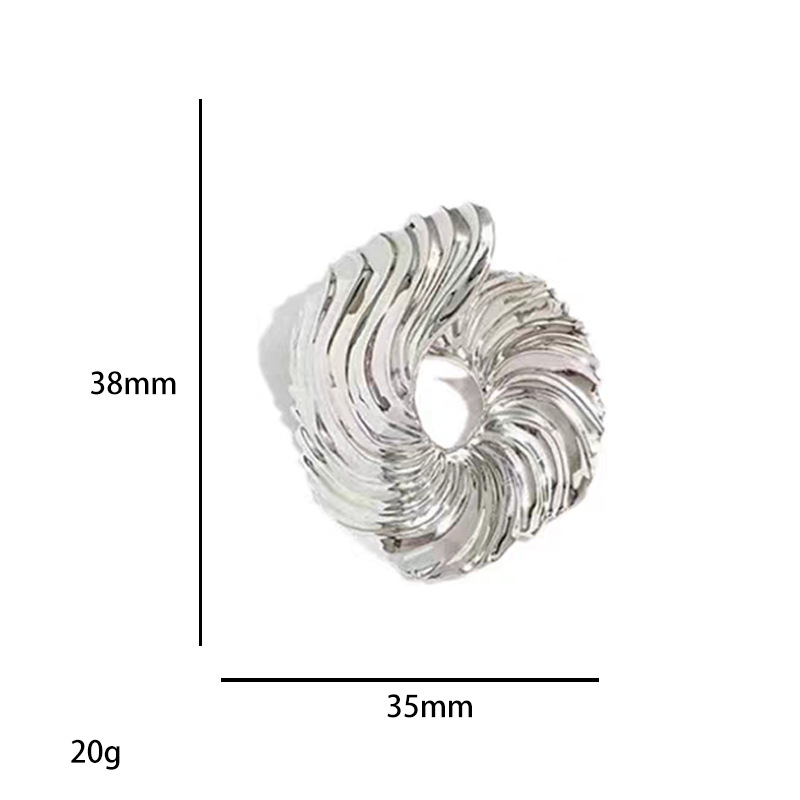 明星同款欧美时尚夸张不规则抽象冷淡风小众个性设计感耳钉批发详情1