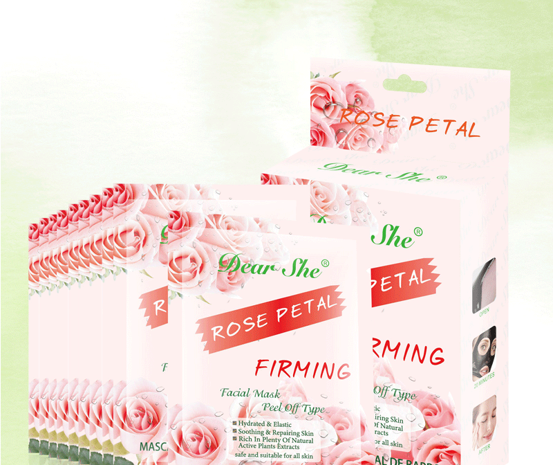 Dear She跨境专供泥膜面膜补水保湿玫瑰涂抹面膜膏英文外贸清洁详情6