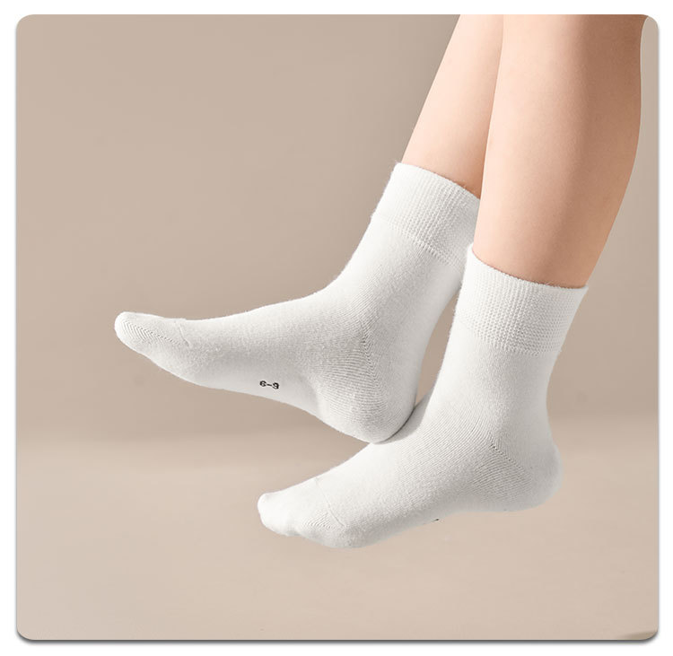 Calcetines stand one piece para el cabello calcetines de verano para niños calcetines blancos de algodón calcetines para niños y niñas calcetines para estudiantes primavera/otoño calcetines blancos versátiles medias medias one piece para el cabello pic 22