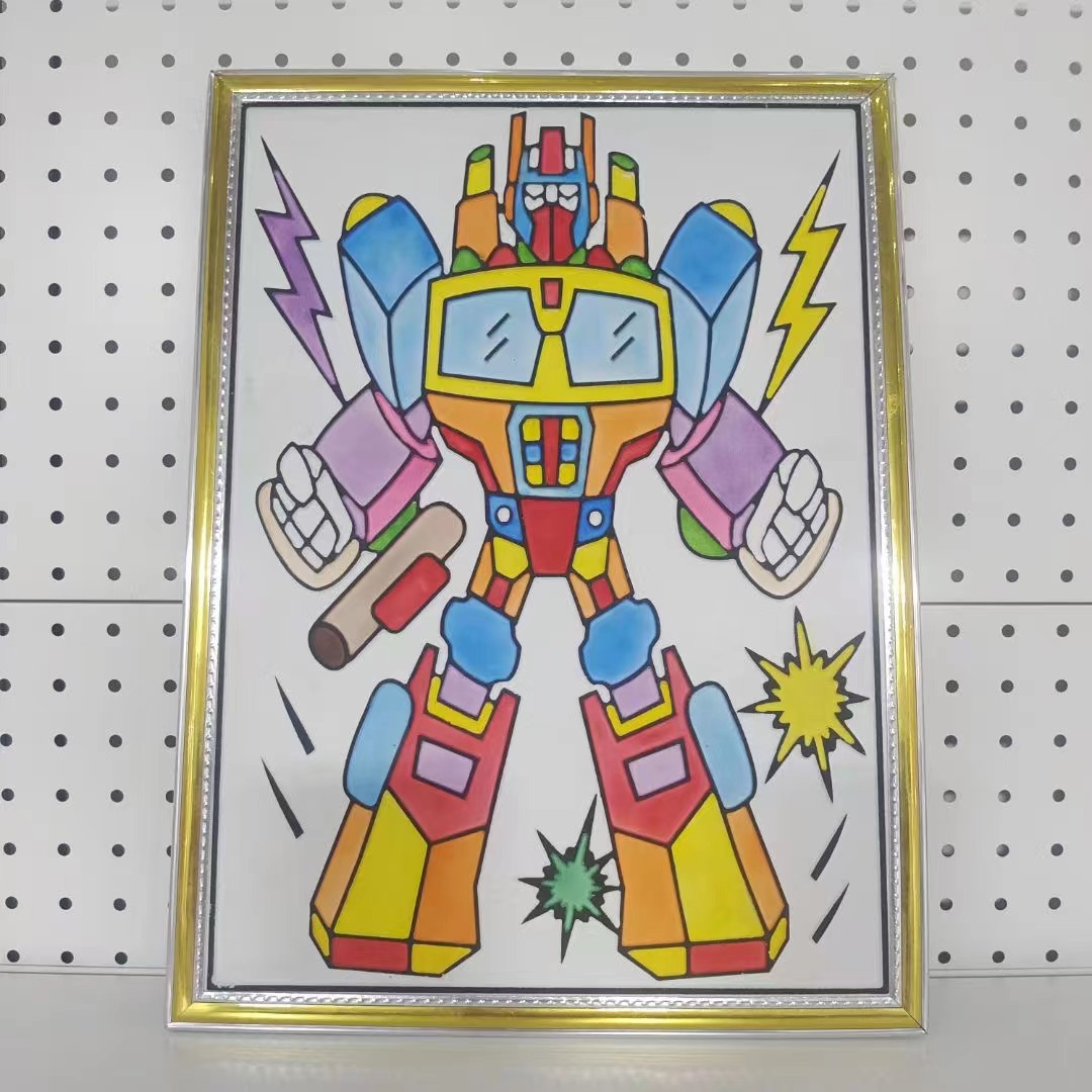 新款凹凸画立体浮雕画板DIY儿童涂鸦画填色广场夜市摆摊涂色画板详情14