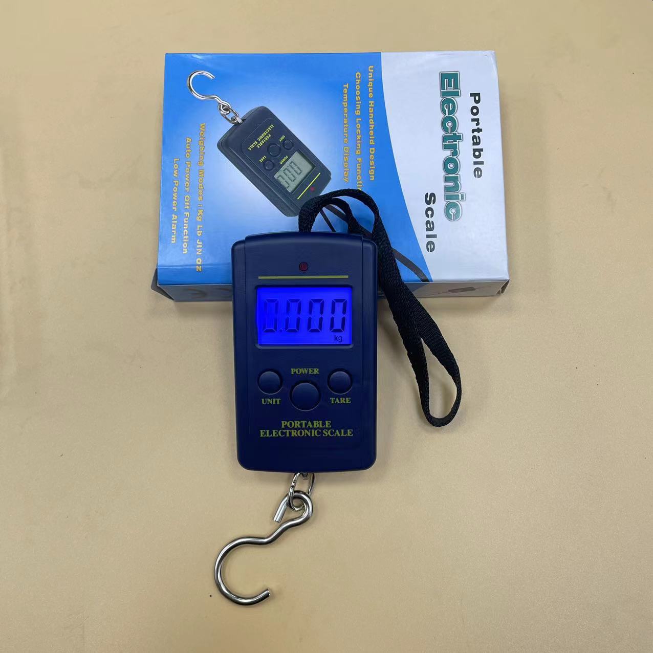 电子手提秤行李秤50kg钩子秤电子称钓鱼秤箱包旅游秤不锈钢手提秤详情3