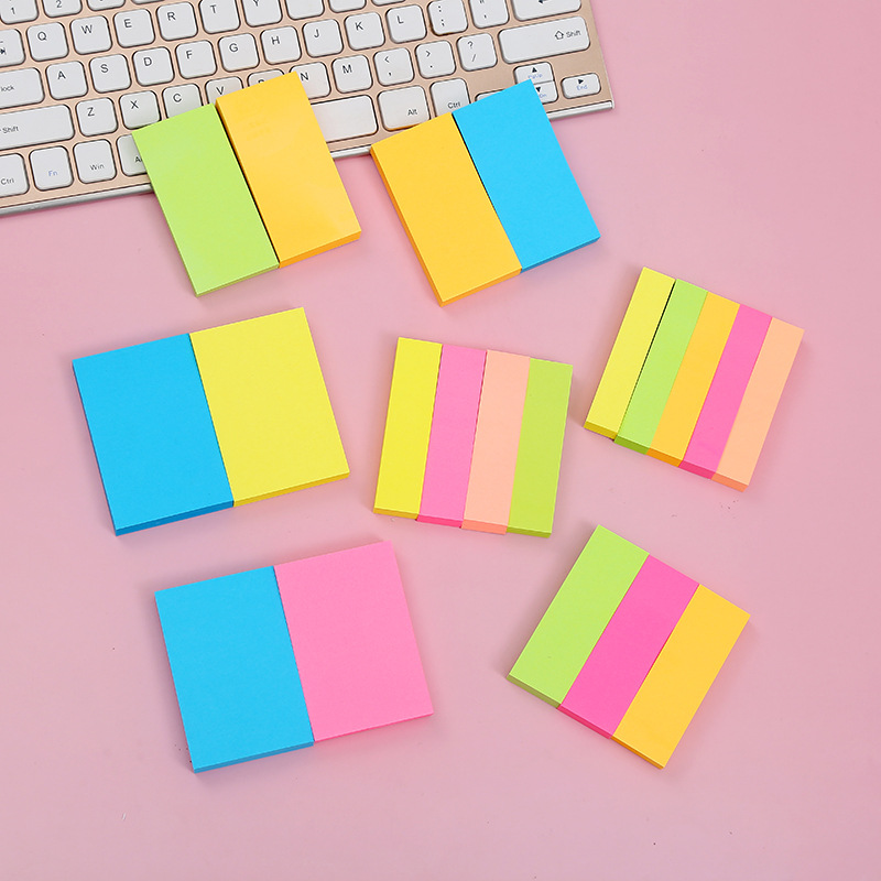 Factory direct sales of tear-off sticky notes, simple student sticky notes, office sticky notes that can print takeout logos, custom-made sticky notes pic 2