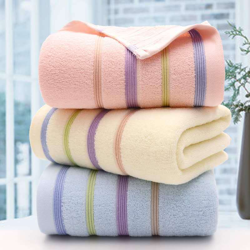 Factory wholesale pure cotton thickened checkered towels, absorbent household daily face towels, gift customization logo pic 28