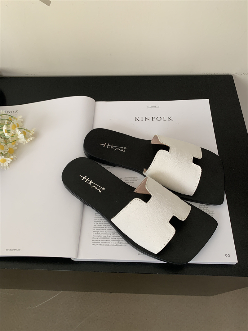 女士凉拖鞋外穿2024年夏季新款时尚百搭复古舒适平底防滑一字拖潮详情27