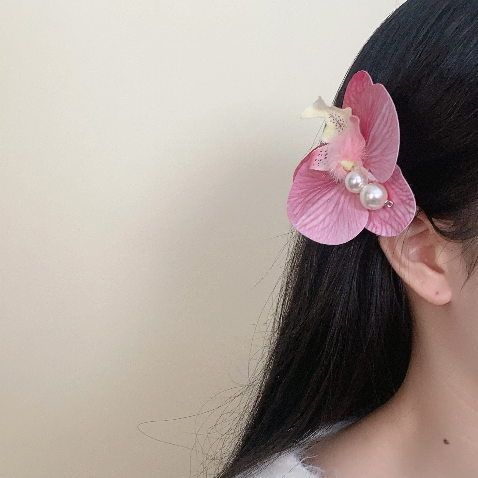 Super fairy-like simulation flower butterfly flower tassel grab clip, sweet and feminine style, unique and exquisite hair clip, ins versatile hair accessory trend pic 14